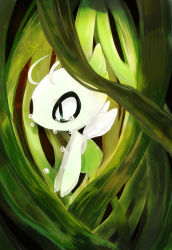 Rule 34 | antennae, bad id, bad pixiv id, banchiku, celebi, creatures (company), crying, fairy, fairy wings, from side, game freak, gen 2 pokemon, glowing, green eyes, green theme, highres, legendary pokemon, mythical pokemon, nintendo, plant, pokemon, pokemon (anime), pokemon (classic anime), pokemon (creature), pokemon 4ever - celebi: the voice of the forest, sad, solo, tears, vines, wings
