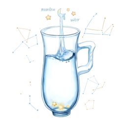 Rule 34 | constellation, crescent moon, drink, english text, handle, ichiknees, moon, no humans, original, pitcher (container), star (symbol), transparent, water, white background