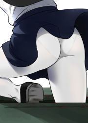 Rule 34 | 10s, 1girl, anchovy (girls und panzer), ass, close-up, female focus, girls und panzer, military, military vehicle, motor vehicle, panties, panties under pantyhose, pantyhose, pantylines, see-through, shirihime, simple background, skirt, solo, tank, underwear, white background, white pantyhose
