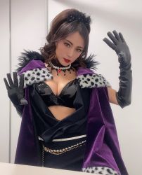 Rule 34 | 1girl, breasts, christina (princess connect!), cleavage, cosplay, highres, looking at viewer, photo (medium), princess connect!, takahashi chiaki, voice actor connection