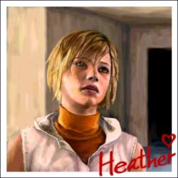 Rule 34 | blonde hair, go3ze, heather mason, lowres, short hair, silent hill, silent hill (series), silent hill 3, solo