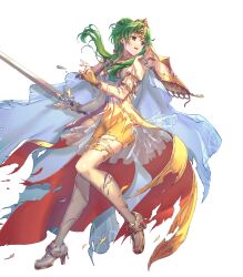 Rule 34 | 1girl, armor, boots, breastplate, broken armor, brown eyes, cape, cropped, elincia ridell crimea, fingerless gloves, fire emblem, fire emblem: radiant dawn, fire emblem heroes, fujikawa arika, full body, gloves, gold trim, grey hair, hair bun, high heel boots, high heels, highres, holding, holding sword, holding weapon, jewelry, long hair, nintendo, non-web source, official art, open mouth, overskirt, pants, puffy sleeves, see-through, shoulder armor, sidelocks, single hair bun, solo, sword, thigh boots, tiara, torn cape, torn clothes, torn footwear, torn pants, torn sleeves, transparent background, weapon
