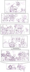 Rule 34 | !, &gt; &lt;, 10s, 4koma, 6+girls, ?, abyssal ship, akagi (kancolle), all fours, battleship princess, blush, clenched hand, comic, crossed arms, closed eyes, fairy, fairy (kancolle), finger to mouth, flying, gloves, graphite (medium), greyscale, hand on own chin, heart, helmet musume (kancolle), highres, jun&#039;you (kancolle), kantai collection, kongou (kancolle), long hair, mecha musume, monochrome, multiple girls, nagato (kancolle), re-class battleship, ryuujou (kancolle), ryuusei (kancolle), scarf, short hair, southern ocean war princess, spoken lightbulb, ta-class battleship, tail, tenzan (kancolle), traditional media, translation request, turret, twintails, visor cap, wo-class aircraft carrier, wrwr, yamato (kancolle)