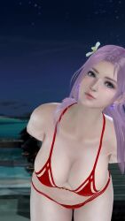 Rule 34 | 1girl, 3d, animated, bikini, breasts, dead or alive, dead or alive xtreme, dead or alive xtreme venus vacation, elise (doa), game, highres, large breasts, sound, swimsuit, tagme, tan, tanline, video