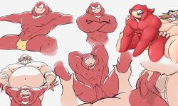 Rule 34 | 2boys, anal, armpits, bara, belly, big belly, dr. eggman, facial hair, furry, furry with non-furry, glasses, grin, interspecies, knuckles the echidna, male focus, male penetrated, matainfancias, multiple boys, muscular, muscular male, mustache, pectorals, penis, restrained, sex, smile, sonic (series), underwear, wince, yaoi