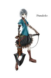 Rule 34 | amputee, boots, character request, onigunsou, pixiv fantasia, short hair, solo, tagme, weapon