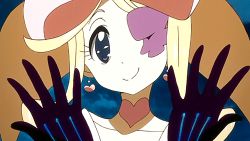 Rule 34 | 10s, animated, animated gif, blonde hair, drill hair, eyepatch, harime nui, kill la kill, long hair, lowres, ribbon, screencap, twin drills, twintails