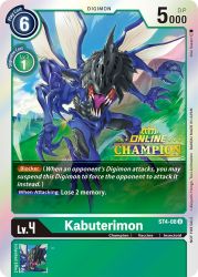 Rule 34 | card (medium), character name, copyright name, digimon, digimon (creature), digimon card game, english text, extra arms, flying, insect wings, kabuterimon, no humans, official art, open hands, open mouth, sasaki shin, wings