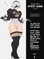 Rule 34 | 1girl, 2b (nier:automata), blindfold, game, muscular, solo, tagme, yoracrab