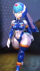 Rule 34 | 3d, animated, ass, breasts, curvy, fairy leviathan (mega man), highres, huge ass, huge breasts, lowres, mega man (series), mega man zero (series), tagme, video, walking, wide hips