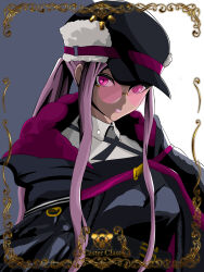 Rule 34 | 1girl, casterclass1, clip studio paint (medium), fate/grand order, fate (series), glasses, hat, highres, lips, long hair, looking at viewer, medusa (fate), medusa (saber) (fate), pink-tinted eyewear, pink lips, purple eyes, purple hair, solo, tinted eyewear, upper body