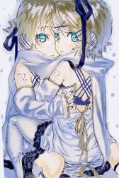 Rule 34 | 1boy, 1girl, absurdres, aqua eyes, blonde hair, boots, brother and sister, detached sleeves, earmuffs, grey footwear, hair ornament, hairclip, highres, hug, kagamine len, kagamine rin, korpokkur kne, long sleeves, looking at viewer, scarf, siblings, sitting, sleeves past wrists, snow, thigh boots, thighhighs, twins, vocaloid, white scarf, yuki len, yuki rin