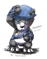 Rule 34 | 1other, bearmon, digimon, digimon (creature), hat, lowres, other focus, shadow, solo