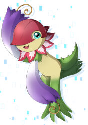 Rule 34 | absurdres, digimon, digimon (creature), fang, floramon, highres, looking at viewer, petals, tail
