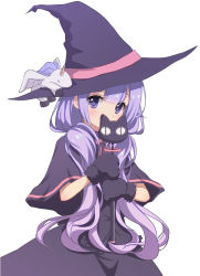 Rule 34 | &lt;|&gt; &lt;|&gt;, 1girl, animal hands, azur lane, black capelet, black dress, black gloves, black hat, capelet, covered mouth, dress, fur-trimmed gloves, fur trim, gloves, halloween, hat, holding, long hair, looking at viewer, low twintails, paw gloves, purple eyes, purple hair, simple background, solo, stuffed animal, stuffed toy, stuffed winged unicorn, sukireto, twintails, unicorn (azur lane), upper body, very long hair, white background, witch hat