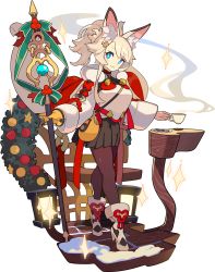Rule 34 | + +, 1girl, :3, animal ears, artist request, bauble, black pantyhose, black skirt, blonde hair, blue eyes, blush, breasts, chair, chocolate, christmas, christmas ornaments, closed mouth, crossed legs, cup, eyeliner, female focus, fox ears, fox girl, fox shadow puppet, fox tail, full body, fur-trimmed footwear, fur collar, fur trim, gloves, green ribbon, hair ornament, hairclip, happy, high heels, highres, holding, holding cup, holding staff, holly, inaho (world flipper), lantern, light blush, long hair, long sleeves, looking at viewer, makeup, medium breasts, miniskirt, non-web source, official art, pantyhose, plate, pleated skirt, ponytail, red eyeliner, red ribbon, ribbon, saucer, shiny clothes, shoes, sidelocks, single glove, skirt, smile, snow, solo, sparkle, staff, standing, star (symbol), sweater, table, tail, teacup, transparent background, watson cross, white footwear, white sweater, wide sleeves, world flipper, wreath, yellow gloves