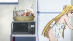 Rule 34 | 10s, 1girl, animated, animated gif, apron, asia argento, blonde hair, bouncing breasts, breasts, demon girl, high school dxd, long hair, lowres, naked apron, screencap