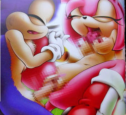 Tcprod Amy Rose Saga Sonic Series Sonic Team Highres Tagme Cleft Of Venus Clothed Sex