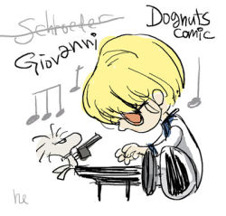 Rule 34 | 1boy, angry, animalization, beamed quavers, blonde hair, character name, crossover, dogs: bullets &amp; carnage, flat color, giovanni, giovanni rammsteiner, gun, haine rammsteiner, instrument, lowres, male focus, musical note, parody, peanuts (comic), piano, schroeder (peanuts), toon (style), weapon, woodstock