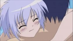 Rule 34 | 1boy, 1girl, animated, animated gif, anus, ass, ass grab, bed, blue hair, blush, breasts, closed eyes, completely nude, cum, cum in pussy, cum overflow, cumdrip, ejaculation, female orgasm, girl on top, hetero, jinno nagi, jinno naoto, leaking, light purple hair, makai tenshi djibril, makai tenshi djibril 3, male pubic hair, moaning, navel, nipples, nude, orgasm, penis, pubic hair, pumping, pussy, pussy juice, sex, small breasts, testicles, uncensored, vaginal, veins, veiny penis