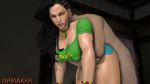 Rule 34 | 1boy, 1girl, 3d, animated, bent over, black hair, breasts, choker, cleavage, clothed female nude male, crop top, doggystyle, dpmaker, hetero, large breasts, laura matsuda, long hair, nude, sex, sex from behind, short shorts, shorts, street fighter, street fighter v, tagme, video