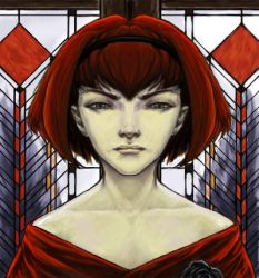 Rule 34 | dress, lowres, profile, r dorothy wayneright, realistic, red dress, red hair, the big o