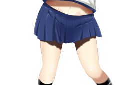 Rule 34 | 10s, 1girl, fubuki (kancolle), head out of frame, highres, kantai collection, lower body, midriff, navel, ohiya, out of frame, pleated skirt, school uniform, serafuku, shadow, skirt, solo, thighs