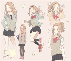 Rule 34 | 1girl, brown eyes, brown hair, digimon, long hair, solo, star (symbol), tachikawa mimi