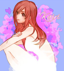 Rule 34 | 1girl, bare shoulders, blue eyes, breasts, character name, closed mouth, freeworldend, kairi (kingdom hearts), kingdom hearts, kingdom hearts ii, long hair, looking at viewer, red hair, smile, solo