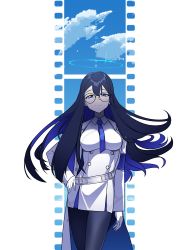 Rule 34 | 1girl, absurdres, blue archive, glasses, highres, rin (blue archive), smile, solo, standing