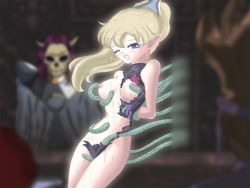 Rule 34 | bad id, pointy ears, primm (seiken densetsu 2), seiken densetsu, seiken densetsu 2, tansoku102cm, tentacles, thanatos (persona), torn clothes