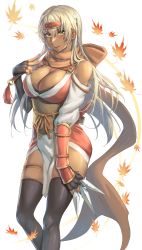 Rule 34 | 1girl, absurdres, black footwear, black gloves, blonde hair, boots, breasts, brown scarf, cleavage, commission, commissioner upload, dark-skinned female, dark skin, elbow gloves, fire emblem, fire emblem: the binding blade, fire emblem heroes, gloves, highres, igrene (fire emblem), kokuzou, kunai, large breasts, long hair, looking at viewer, mole, mole under eye, ninja, nintendo, non-web source, official alternate costume, scarf, skeb commission, solo, thigh boots, thighs, weapon, yellow eyes