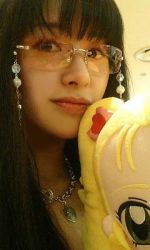 Rule 34 | 1girl, glasses, lowres, photo (medium), real life, voice actor, solo, tanaka rie