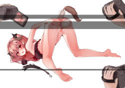 Rule 34 | 1girl, anal, anal object insertion, anus, ass, bra, breasts, empty eyes, full body, highres, krul tepes, long hair, multiple others, object insertion, owari no seraph, pink hair, pussy, pussy juice, recording, top-down bottom-up, underwear, vaginal, vaginal object insertion, vampire