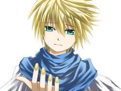 Rule 34 | 1boy, aqua eyes, bad id, bad pixiv id, blonde hair, kagamine len, kuromayu, looking at viewer, male focus, nail polish, simple background, solo, vocaloid, white background