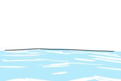 Rule 34 | 10s, aqua theme, blue theme, comic, hiya gohan, horizon, kantai collection, monochrome, no humans, ocean, silent comic, simple background, translation request, water, white background