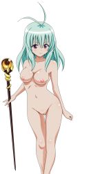 Rule 34 | 1girl, absurdres, blush, breasts, cleft of venus, green hair, highres, legs, long hair, nipples, nude, nude filter, pussy, run elsie jewelria, solo, tagme, thighs, third-party edit, to love-ru, uncensored