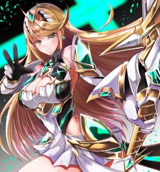 Rule 34 | 1girl, absurdres, aegis sword (xenoblade), bare legs, bare shoulders, blonde hair, breasts, chest jewel, cleavage, cleavage cutout, clothing cutout, dress, earrings, elbow gloves, gem, gloves, hair ornament, headpiece, highres, jewelry, kentan (kingtaiki), large breasts, long hair, mythra (xenoblade), nintendo, short dress, solo, swept bangs, tiara, very long hair, white dress, white gloves, xenoblade chronicles (series), xenoblade chronicles 2, yellow eyes