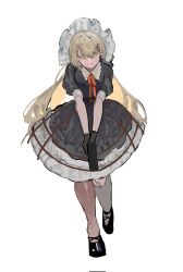 Rule 34 | 1girl, black dress, black footwear, black gloves, blonde hair, closed mouth, dress, frilled dress, frilled hairband, frills, full body, girls&#039; frontline, gloves, gun, hair ornament, hairband, highres, holding, holding gun, holding weapon, ppk (girls&#039; frontline), puffy short sleeves, puffy sleeves, running, shoes, short sleeves, simple background, smile, solo, weapon, white background, x hair ornament, yellow eyes, yongsadragon