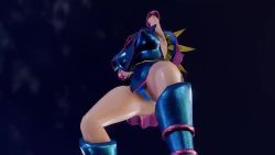 Rule 34 | 1girl, 3d, animated, artist request, ass, ass focus, ass shake, audible music, bare legs, bare shoulders, blonde hair, blue leotard, blush stickers, bouncing breasts, breasts, cameltoe, cape, city, cleft of venus, curvy, dancing, dark magician girl, hat, huge ass, large breasts, leotard, looking away, magical girl, night, night sky, partially visible vulva, revealing clothes, shiny clothes, shiny skin, skirt, sky, solo, sound, squatting, thong, thong leotard, video, witch hat, yu-gi-oh!