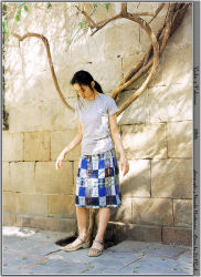 Rule 34 | nakama yukie, photo (medium), ponytail, sandals, shirt, skirt, t-shirt