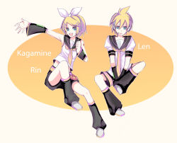 Rule 34 | 1boy, 1girl, aqua eyes, bad id, bad pixiv id, blonde hair, brother and sister, detached sleeves, harano, headset, kagamine len, kagamine rin, siblings, twins, vocaloid