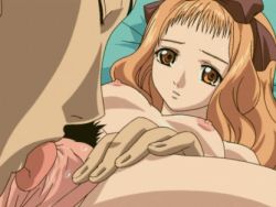Rule 34 | 00s, animated, animated gif, breasts, clitoris, cunnilingus, genmukan, long hair, lowres, nakakouji ayano, nipples, oral, orange hair, pubic hair, pussy, spread pussy, uncensored