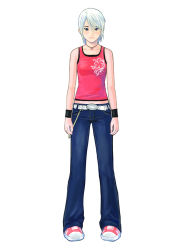 Rule 34 | another code, another code r, ashley mizuki robbins, cing, midriff peek, nintendo, official art, solo, tank top, white hair