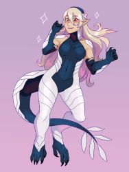 Rule 34 | 1girl, absurdres, armor, corrin (female) (fire emblem), corrin (fire emblem), dragon, dragon girl, dragon horns, dragon tail, fire emblem, fire emblem fates, frogbians, full body, hair between eyes, hair ornament, hairband, highres, horns, long hair, monster girl, nintendo, open mouth, pointy ears, red eyes, scales, simple background, smile, tail, white hair