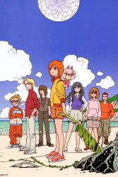 Rule 34 | 00s, 3girls, 4boys, beach, bell (mujin wakusei survive), black hair, blonde hair, boots, brown hair, carrying, chako (mujin wakusei survive), cloud, computer, crossed arms, day, everyone, furry, glasses, hand on own hip, hands in pockets, hip focus, hood, hoodie, howard (mujin wakusei survive), jacket, kaoru (mujin wakusei survive), laptop, leaf, lineup, long hair, luna (mujin wakusei survive), menori, menori visconti, mujin wakusei survive, multiple boys, multiple girls, no socks, orange hair, outdoors, pants, piggyback, plant, pleated skirt, purple sweater vest, sharla, shingo (mujin wakusei survive), shoes, short hair, shorts, signature, skirt, sky, sleeves pushed up, smile, sneakers, sweater vest, torn clothes, vest, vines, water, wavy hair, wind, wristband