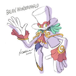 Rule 34 | 1boy, 2020, ascot, balan (balan wonderworld), balan wonderworld, capelet, commentary, copyright name, dreadlocks, english commentary, green hair, looking back, male focus, mixed-language commentary, official art, ooshima naoto, open hands, red ascot, sketch, smile, solo, twisted torso, yellow eyes