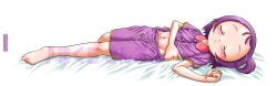 Rule 34 | 1girl, child, ojamajo doremi, pajamas, purple hair, segawa onpu, tagme, tokuda shinnosuke