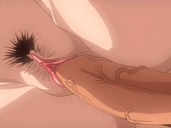 Rule 34 | 00s, 1boy, 1girl, animated, animated gif, close-up, from below, hetero, lowres, megachu!, nude, penis, pubic hair, pussy, sex, testicles, thighs, uncensored, vaginal, veins, veiny penis