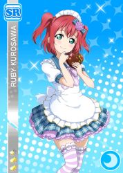 Rule 34 | 10s, artist request, blush, character name, dress, flower, green eyes, hair flower, hair ornament, hat, kurosawa ruby, lace, lace-trimmed thighhighs, lace trim, looking at viewer, love live!, love live! school idol festival, love live! sunshine!!, multicolored clothes, multicolored socks, multicolored thighhighs, pink hair, print socks, print thighhighs, purple socks, purple thighhighs, rose, rose hair ornament, short hair, smile, socks, source request, striped, thighhighs, twintails, white socks, white thighhighs